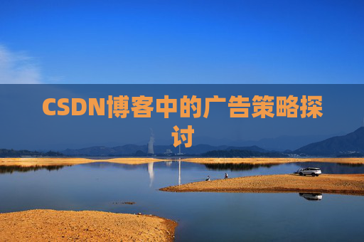 CSDN博客中的广告策略探讨